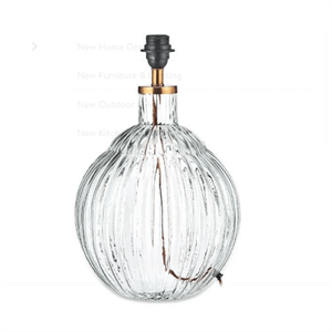 Nkuku Varanisi Wide Glass Lamp